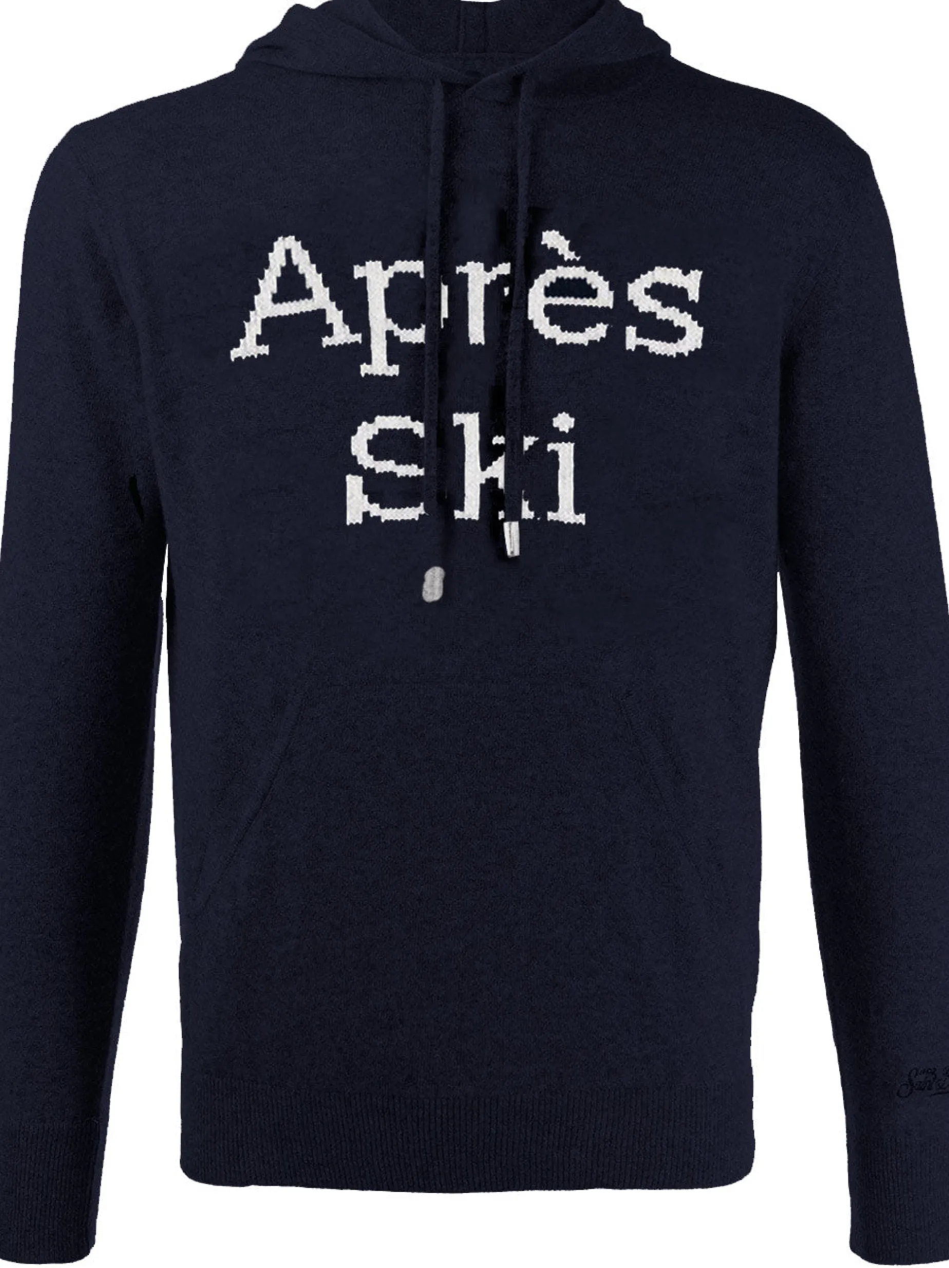 Kapuzenpullover für Herren mit Après-Ski-Stickerei