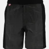 Karierte Badeshorts mit kontrastierendem Seitenband