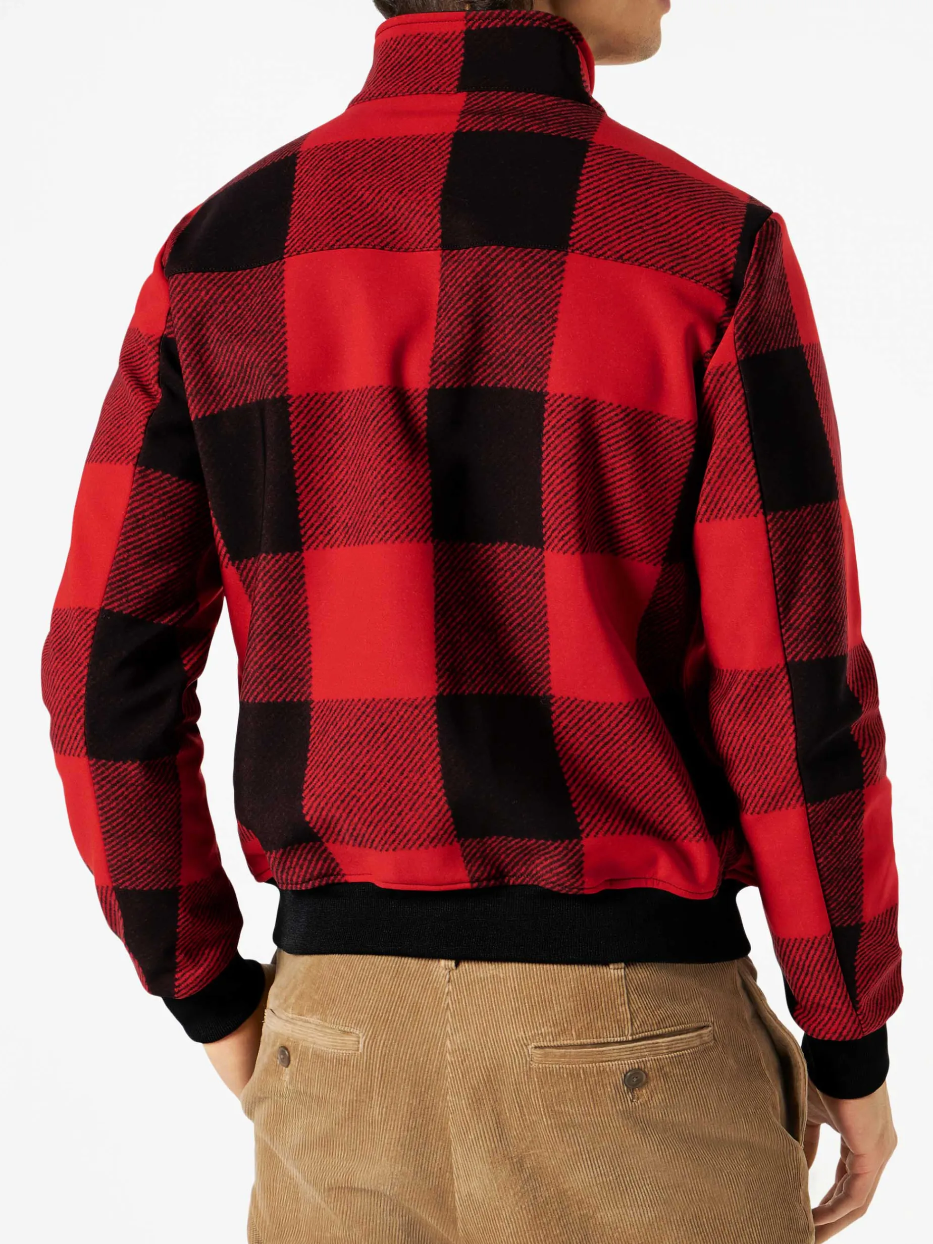 Karierte Herren-Bomberjacke für die Übergangszeit