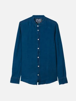 Kinderhemd aus Denim-Leinen