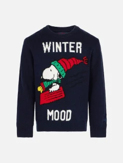Kinderpullover mit Snoopy Winter Mood-Print | Peanuts™ Sonderausgabe