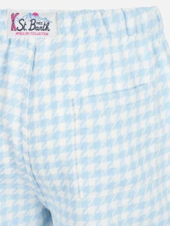 Kinder-Pyjamahose mit Pied-de-Poule-Print