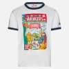Kinder-T-Shirt aus weißer Baumwolle mit „Avengers“-Aufdruck auf der Vorderseite | MARVEL-SONDERAUSGABE
