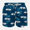 Klassische Badeshorts für Jungen mit Autos-Aufdruck