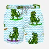 Klassische Badeshorts für Jungen mit Dinosaurier-Print
