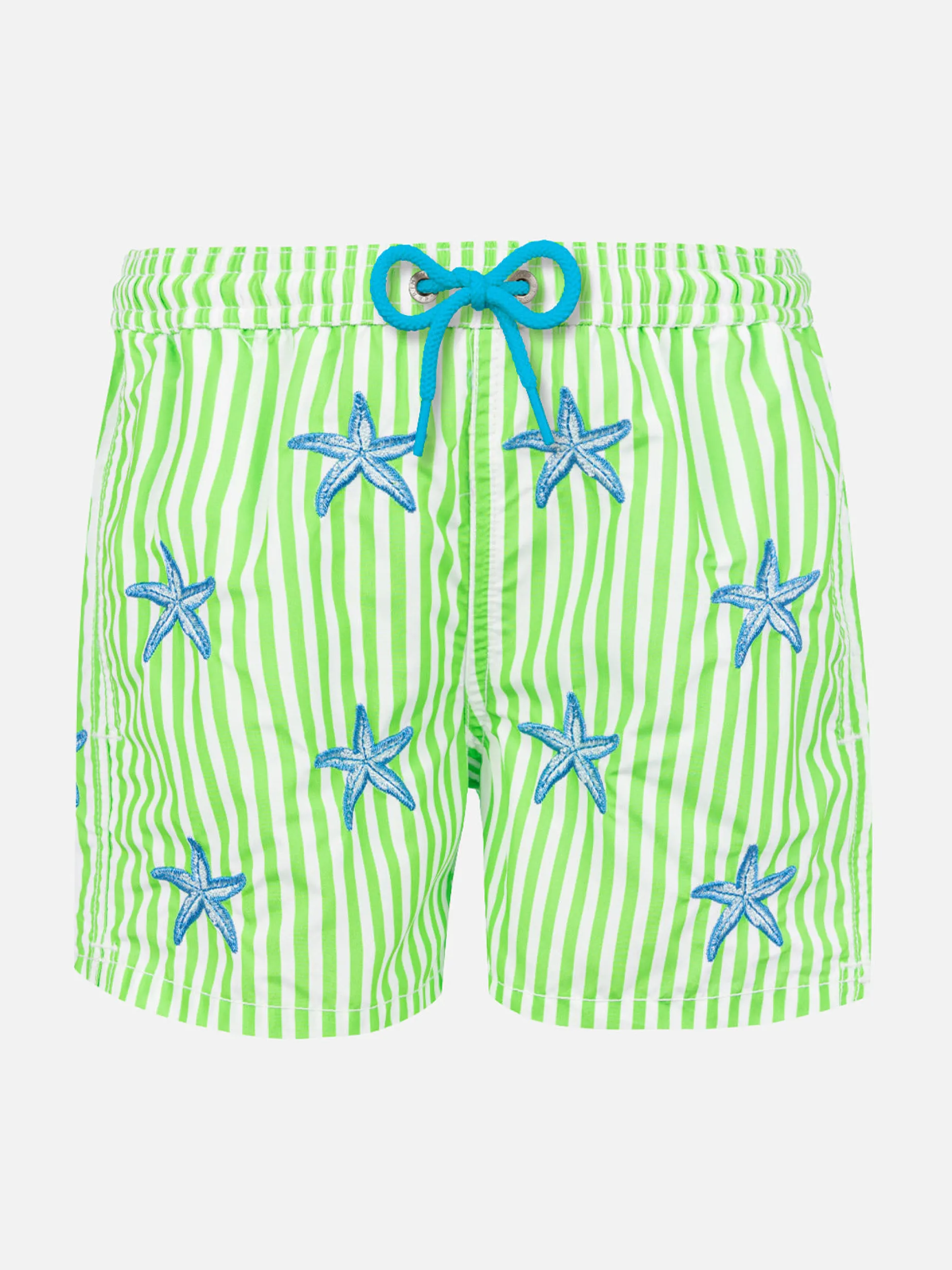 Klassische Badeshorts für Jungen mit Seestern-Stickerei