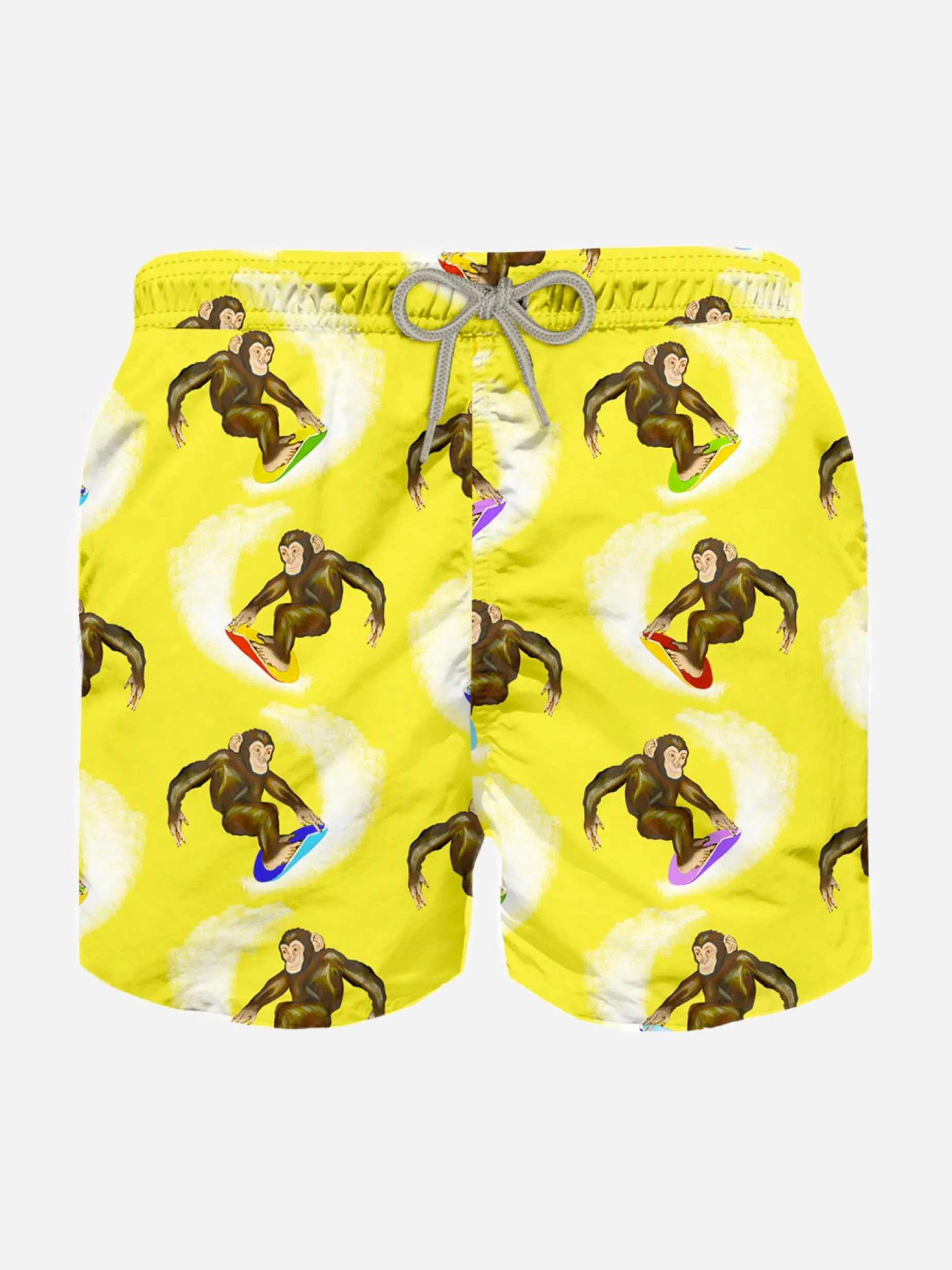 Klassische Badeshorts für Jungen mit Affen-Print