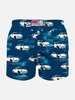 Klassische Badeshorts für Jungen mit Autos-Aufdruck