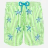 Klassische Herren-Badeshorts mit Seestern-Stickerei