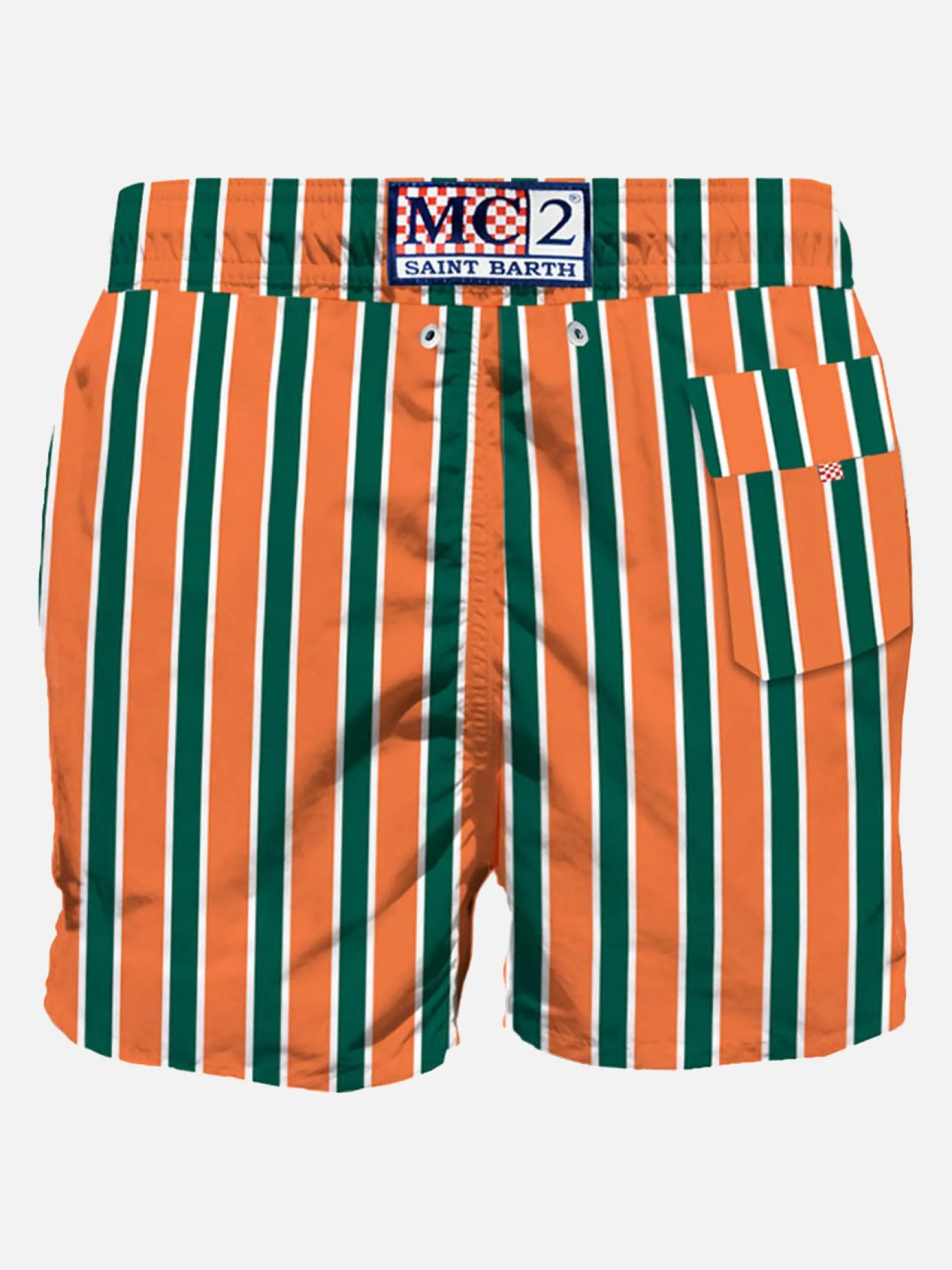 Klassische Herren-Badeshorts mit Stickerei