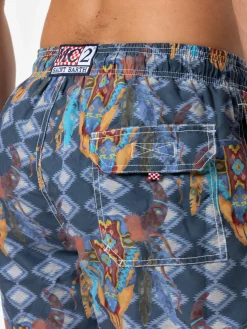 Klassische Herren-Badeshorts mit Aufdruck