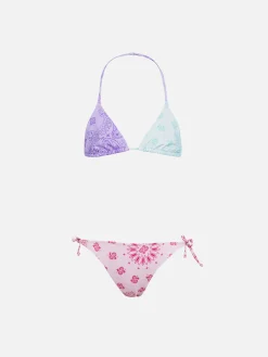 Klassischer Mädchen-Triangel-Bikini Holly mit Bandana-Print