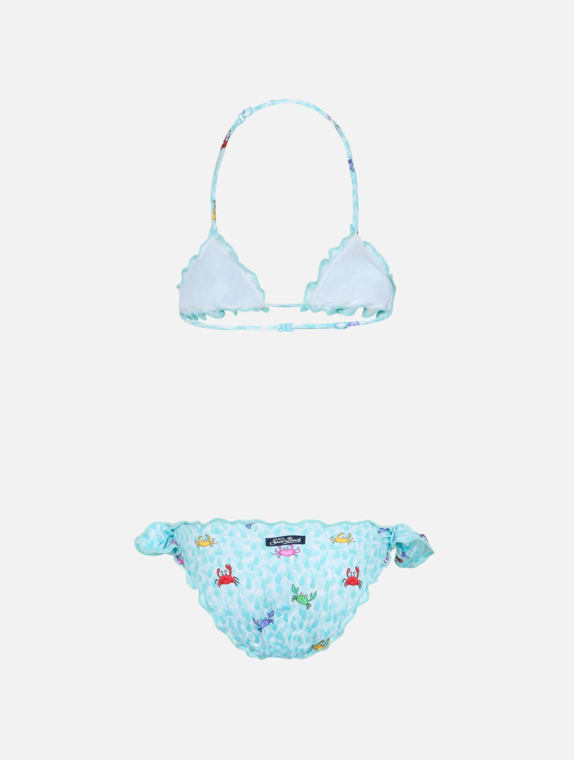 Klassischer Mädchen-Triangel-Bikini Cris mit Krabben-Print