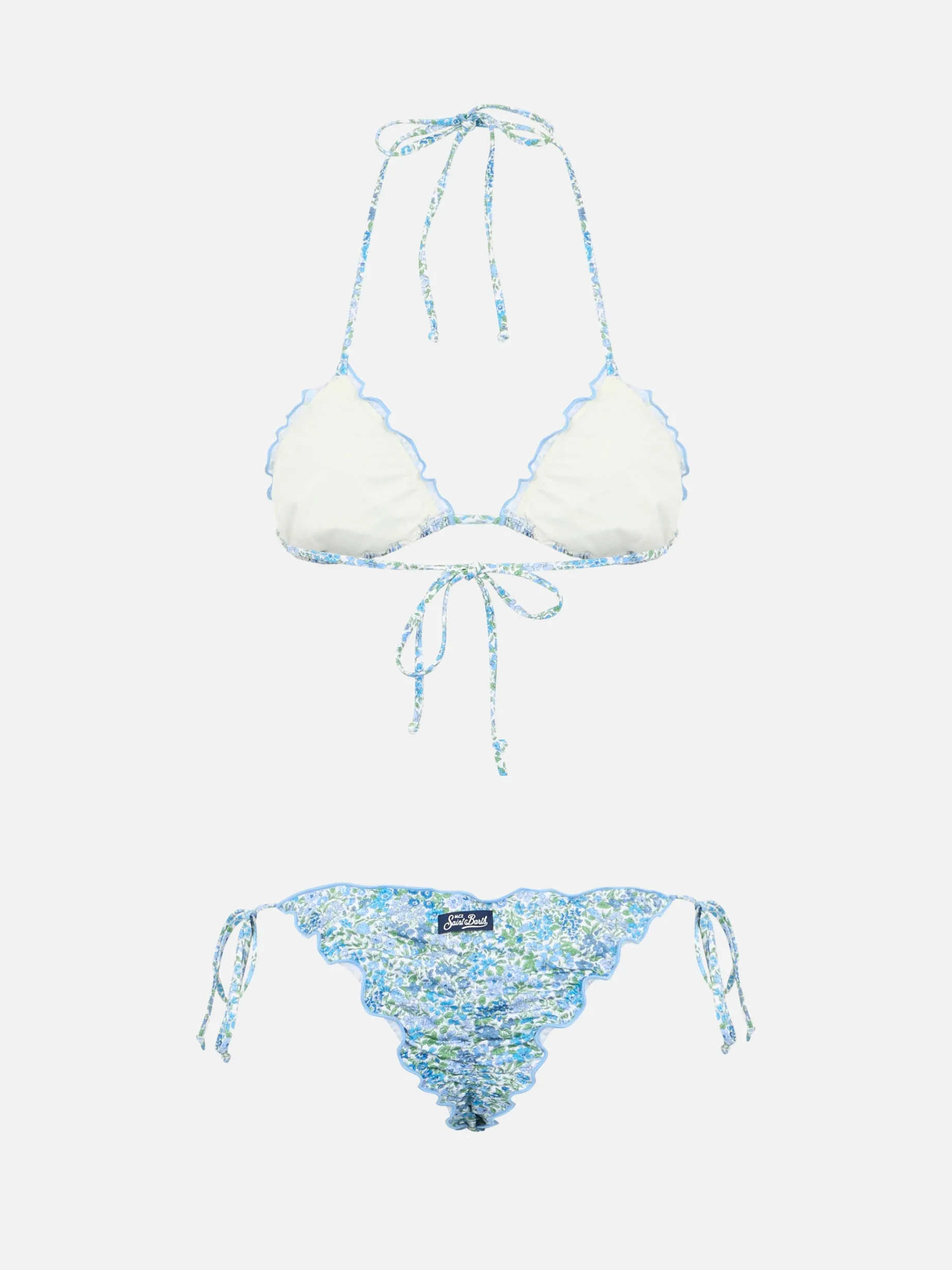 Klassischer Triangel-Bikini für Damen Joanna Luise Sagittarius Miami | AUS LIBERTY-STOFF HERGESTELLT