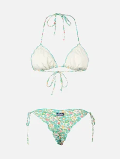 Klassischer Triangel-Bikini für Damen Betsy Schütze Miami | HERGESTELLT AUS LIBERTY-STOFF
