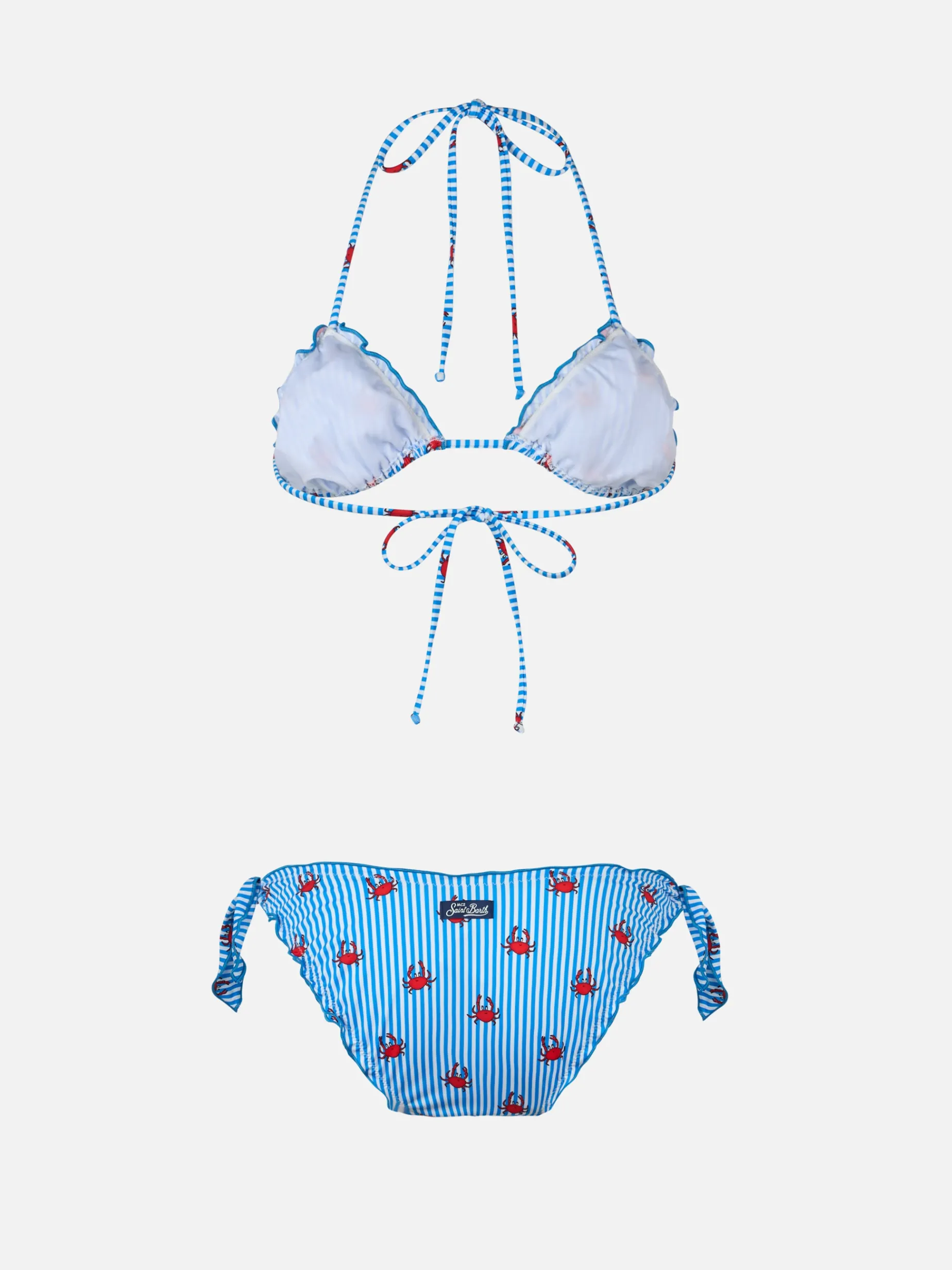 Klassischer Triangel-Bikini für Damen Sarius mit Krabben-Print