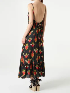 Kleid mit Secret-Herzmuster und Schulterträgern