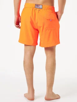 Komfort-Badeshorts für Herren in Fluo-Orange