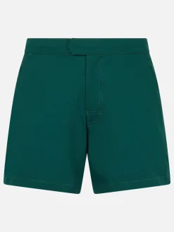 Kurze Herren-Badeshorts Master in britischem Grün