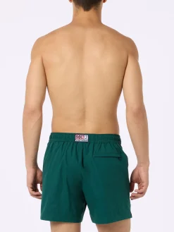 Kurze Herren-Badeshorts Master in britischem Grün