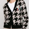 Kurzer Damen-Cardigan mit Saint-Barth-Stickerei