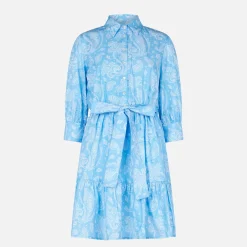 Kurzes Baumwollkleid mit Paisley-Print Daisi