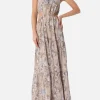 Langes Kleid Kaby mit Blumenprint für Damen