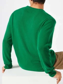 Leichter Herrenpullover mit Motorrad-Jacquard-Print