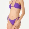 Lila Bandeau-Bikini für Damen