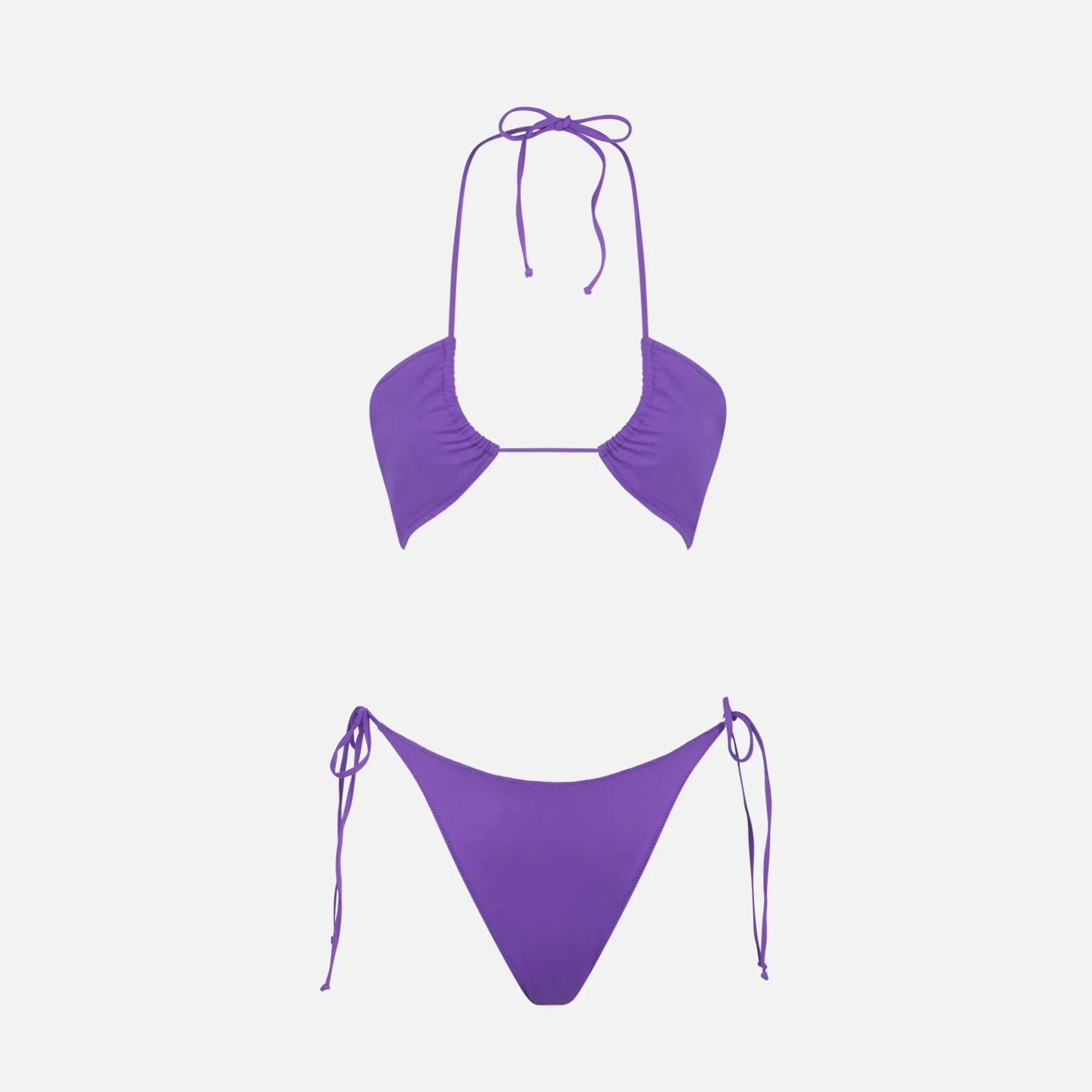 Lila Bandeau-Bikini für Damen