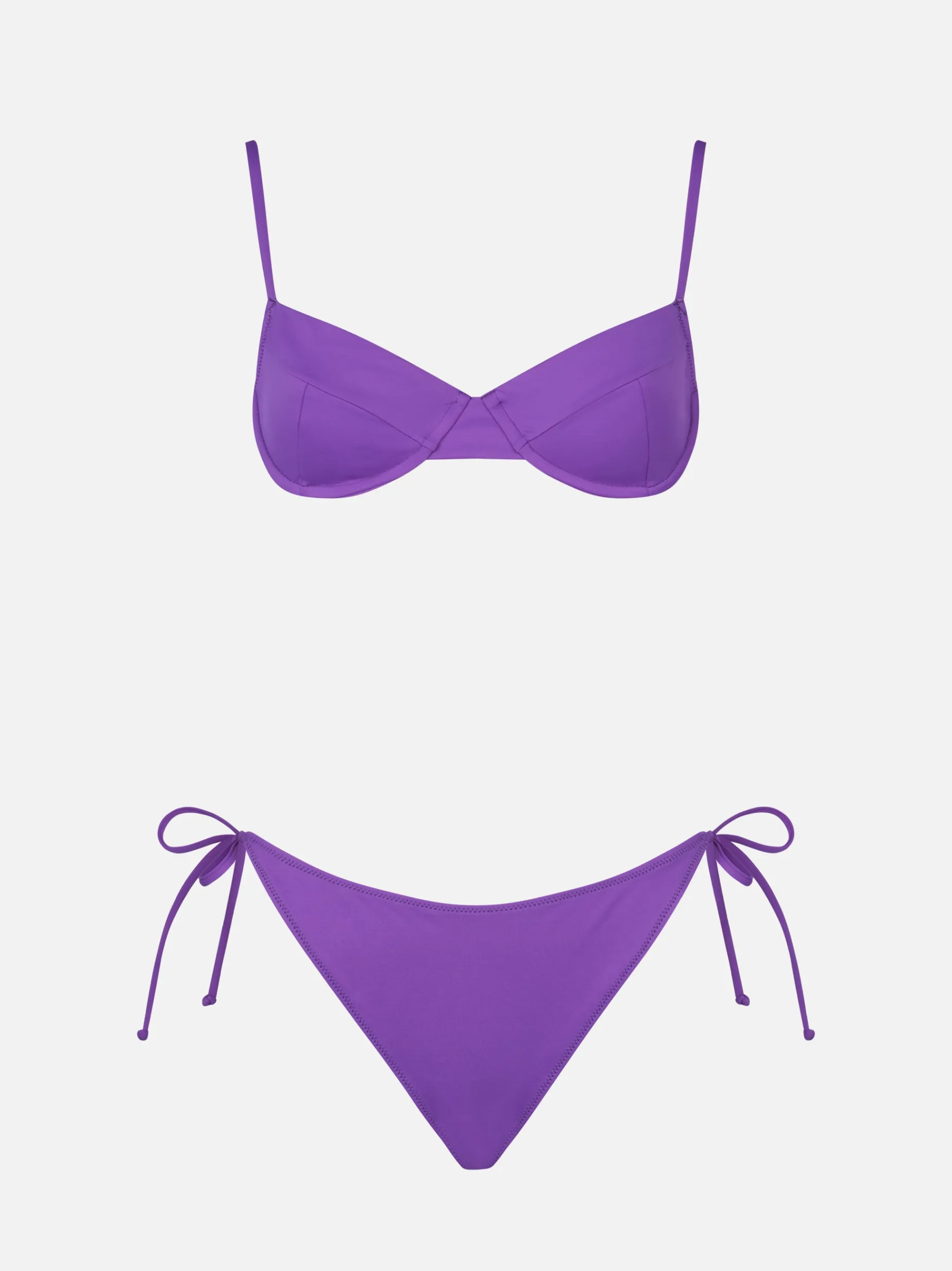 Lila Bralette-Bikini für Damen