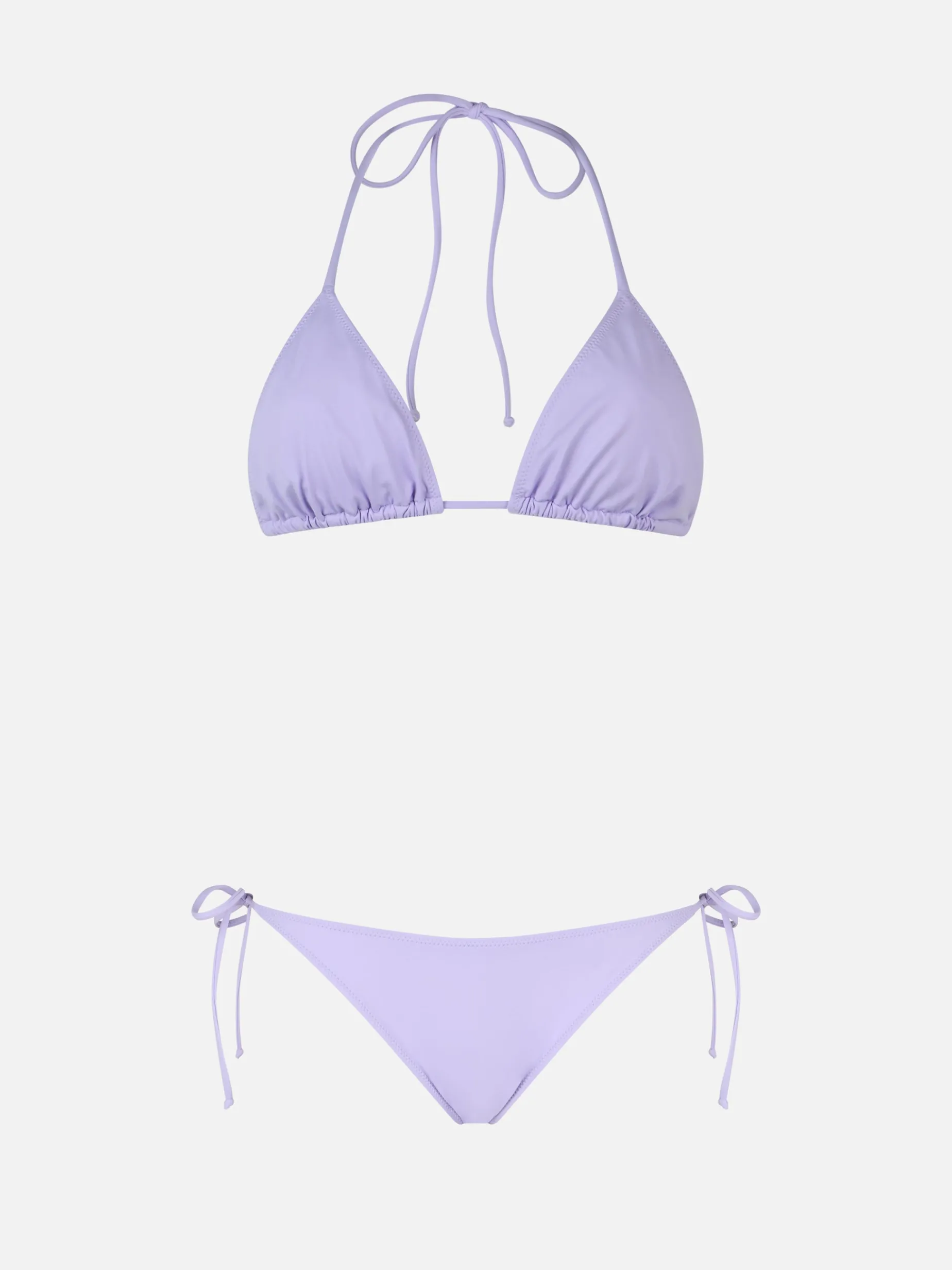 Lila klassischer Triangel-Bikini für Damen Leah Virgo