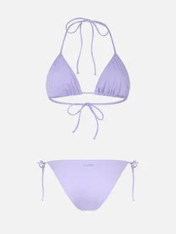 Lila klassischer Triangel-Bikini für Damen Leah Virgo