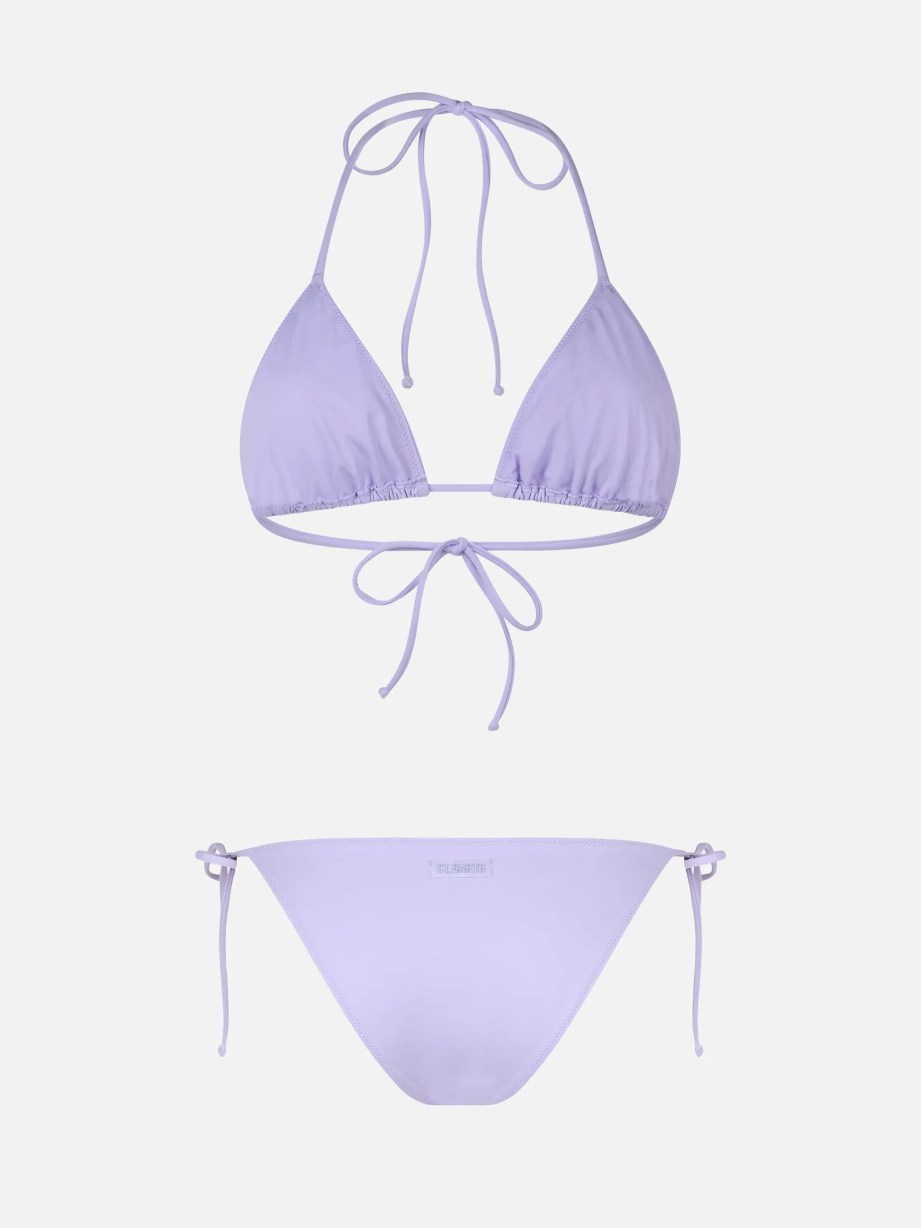 Lila klassischer Triangel-Bikini für Damen Leah Virgo