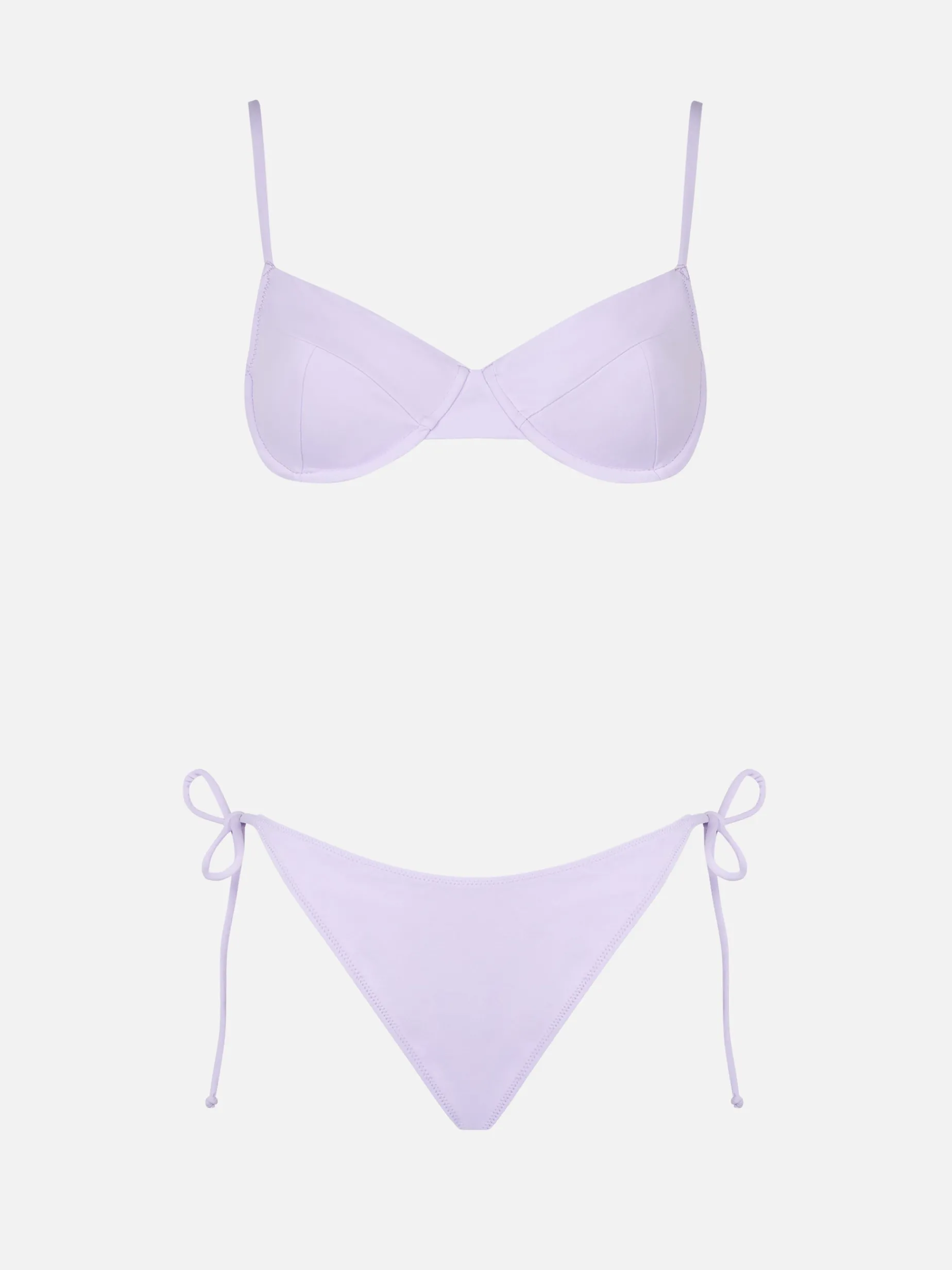 Lilafarbener Bralette-Bikini für Damen