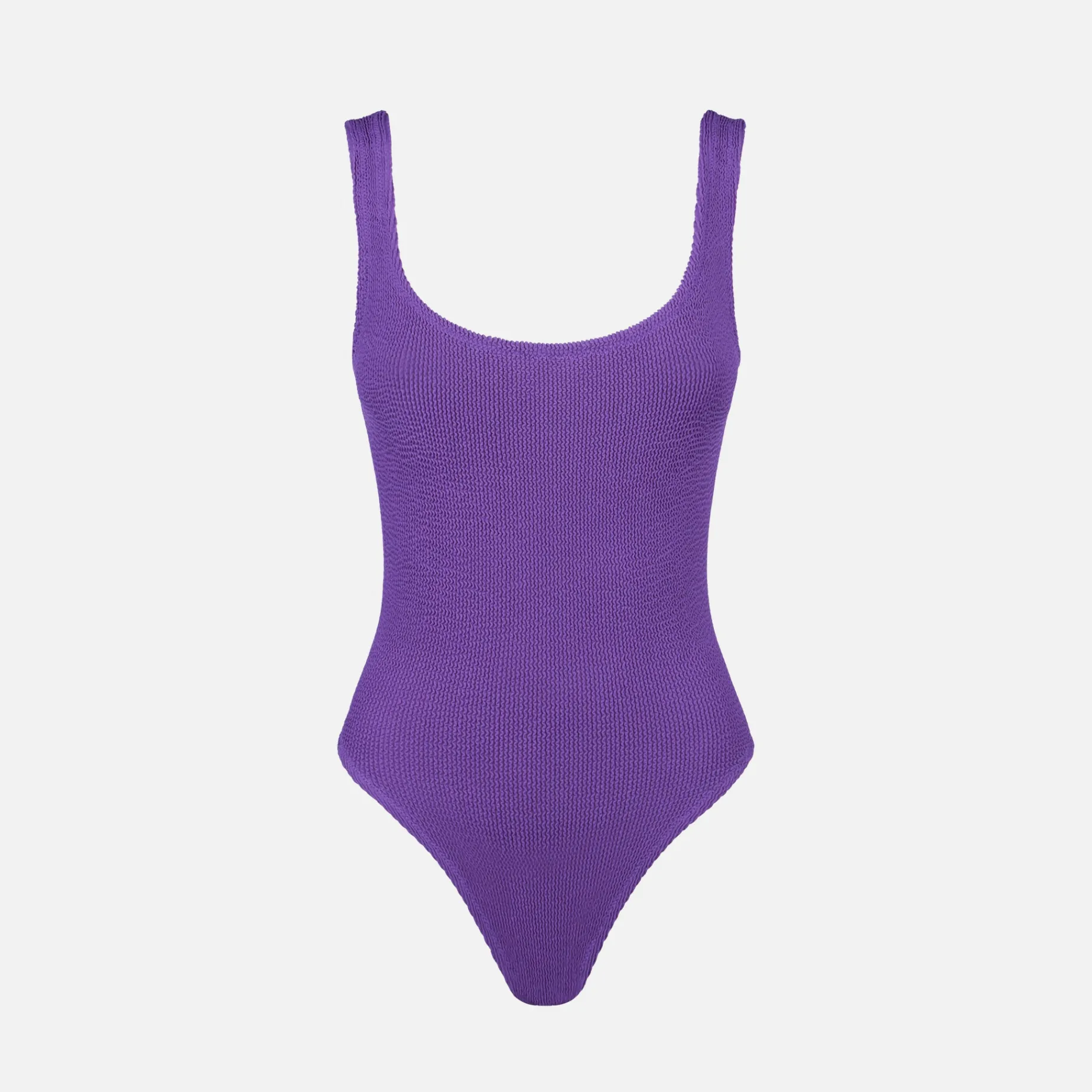 Lilafarbener Crinkle-Badeanzug für Damen