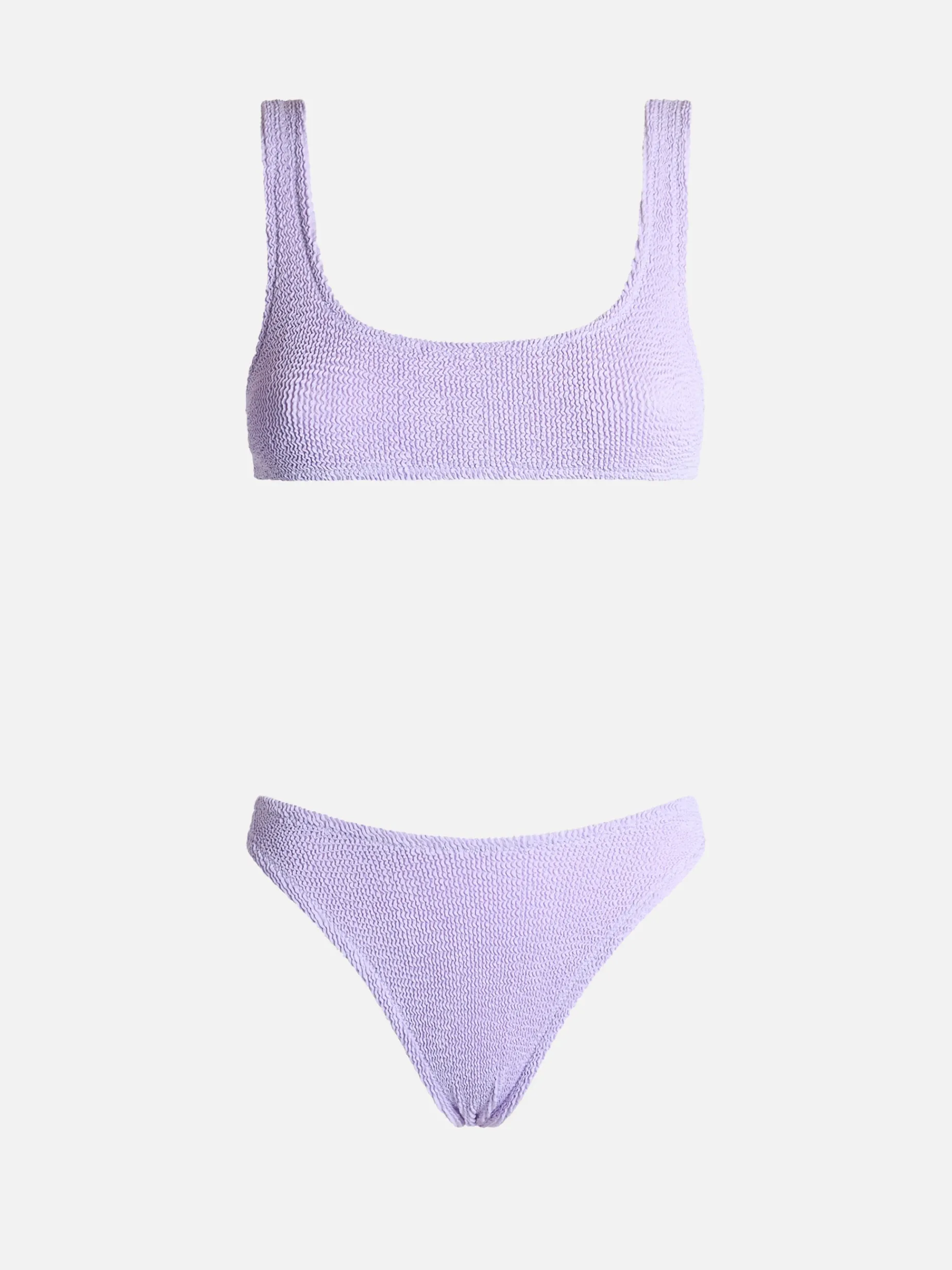 Lilafarbener klassischer Crinkle-Bikini für Damen Naima Elise