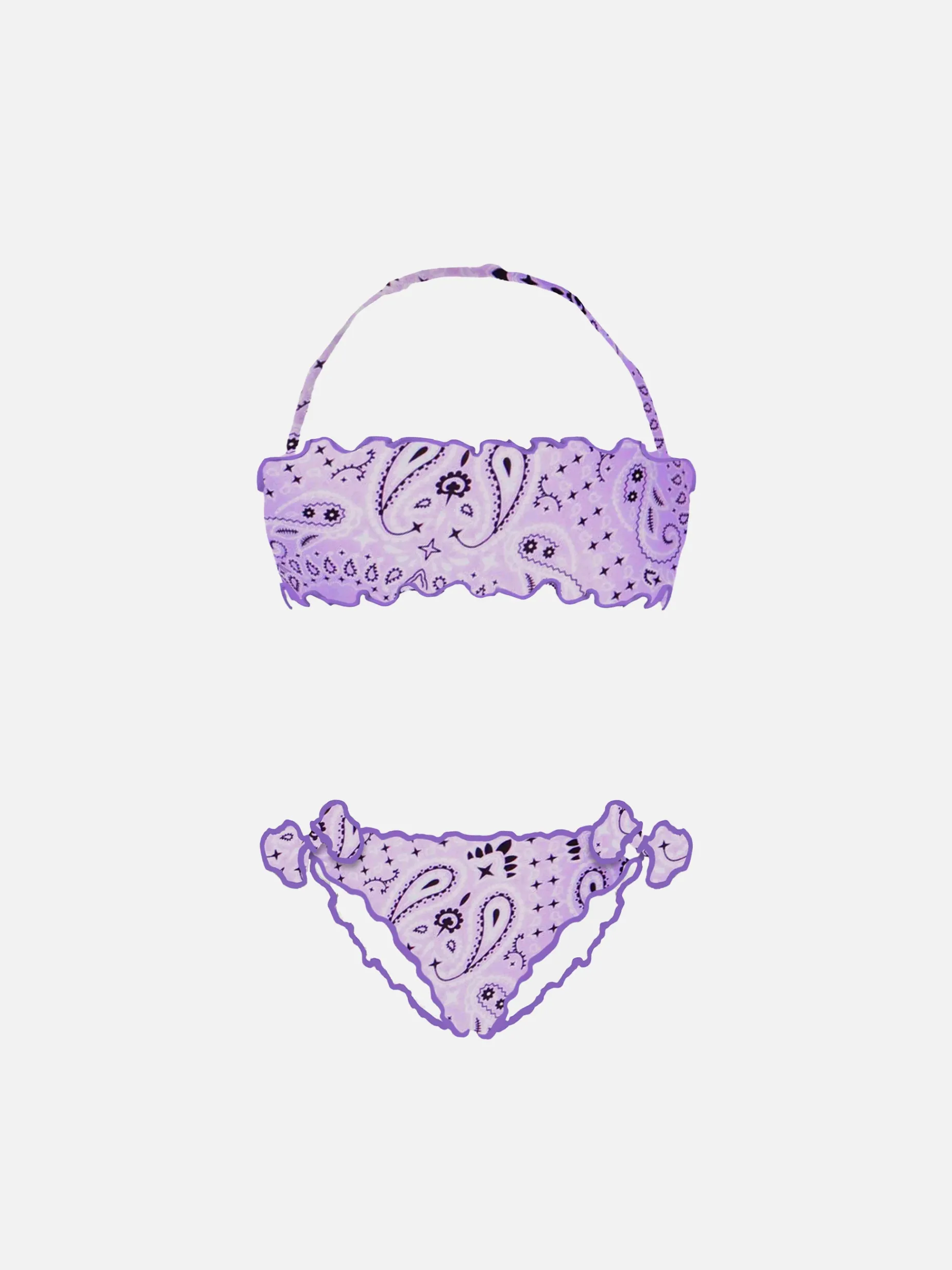 Lilafarbener Mädchenbikini