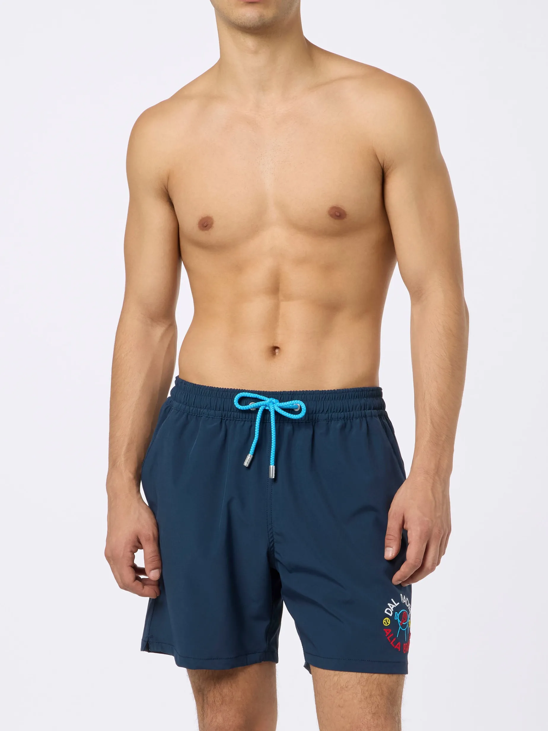 Man Comfort Badeshorts mit Dal Padel alla Brace-Stickerei | INSULTI LUMINOSI SONDEREDITION