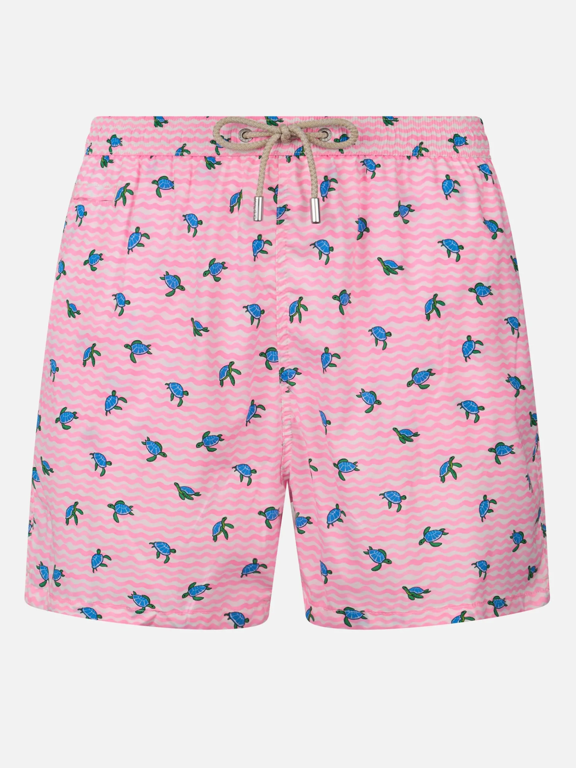 Man Comfort Light Badeshorts mit Meeresschildkröten-Print