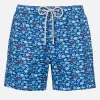 Man Comfort Light Badeshorts mit Fischaufdruck