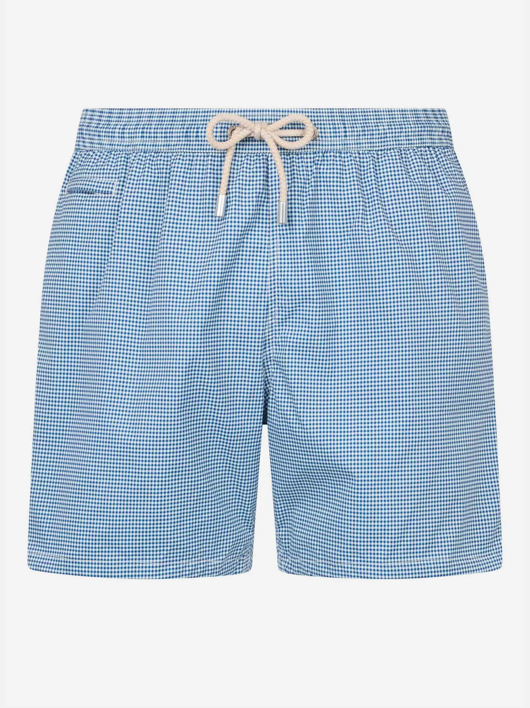 Man Comfort Light Badeshorts mit Gingham-Print