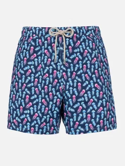 Man Comfort Light Badeshorts mit Quallen-Print