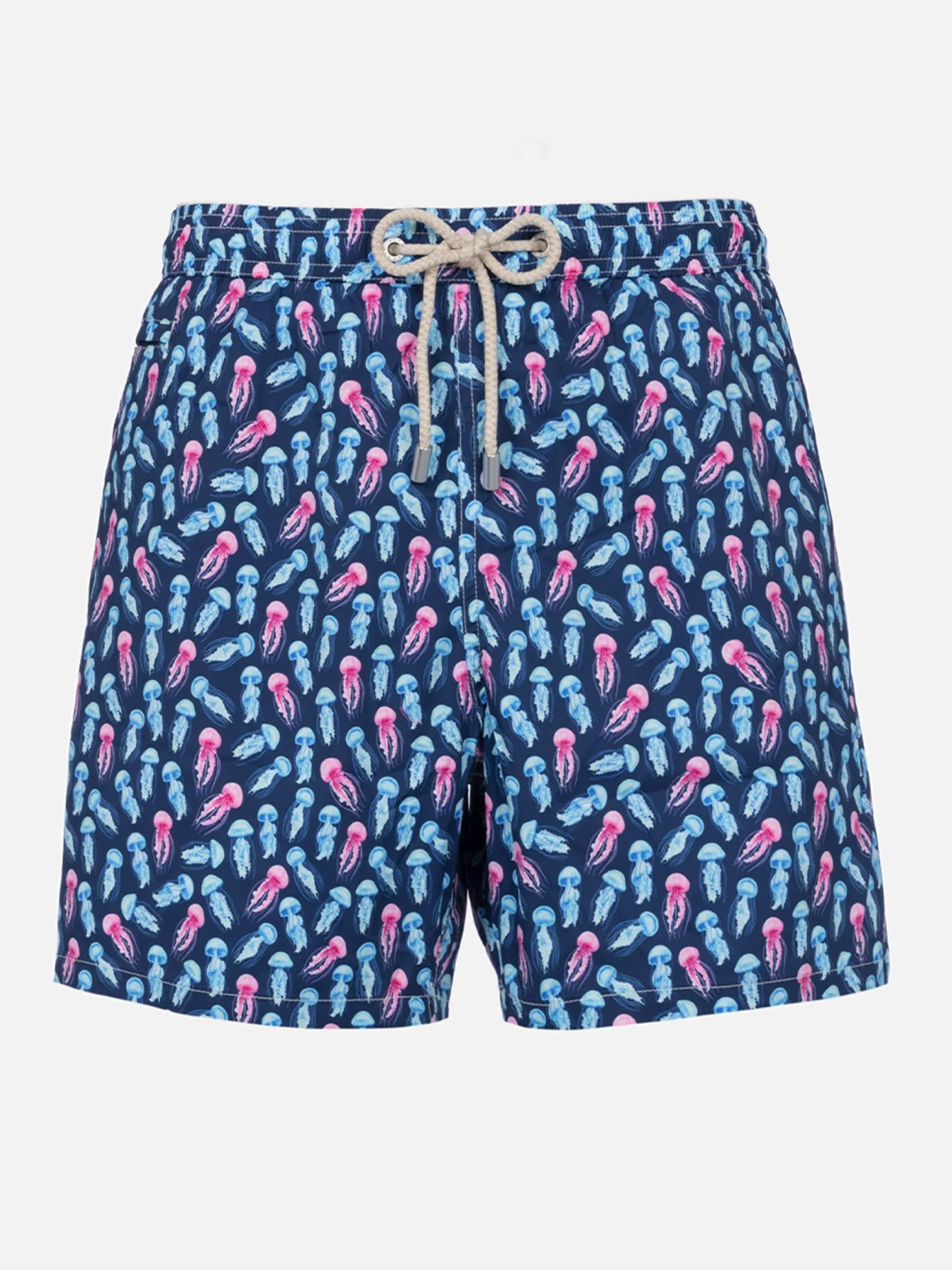 Man Comfort Light Badeshorts mit Quallen-Print