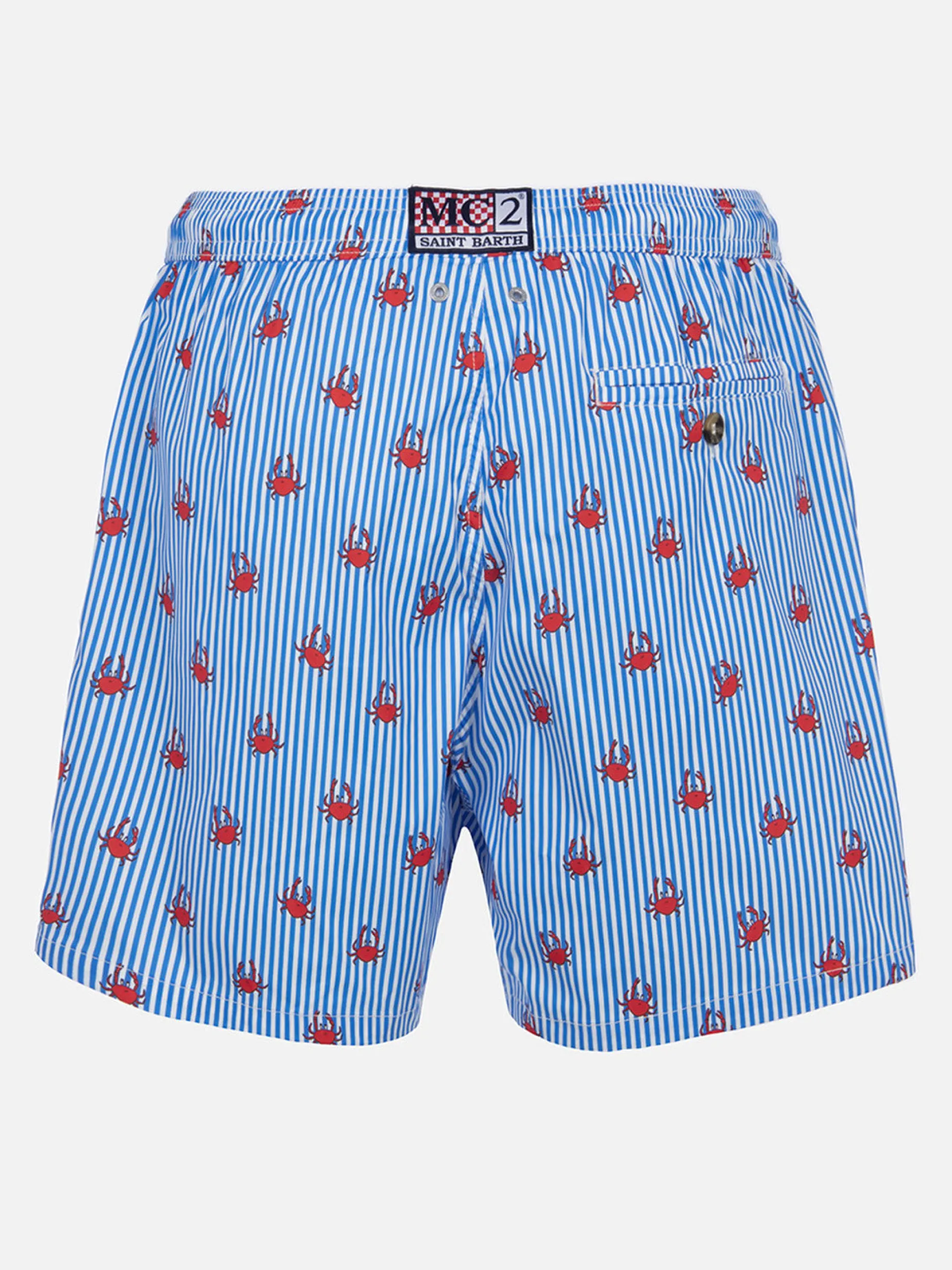 Man Comfort Light Badeshorts mit Krabben-Print