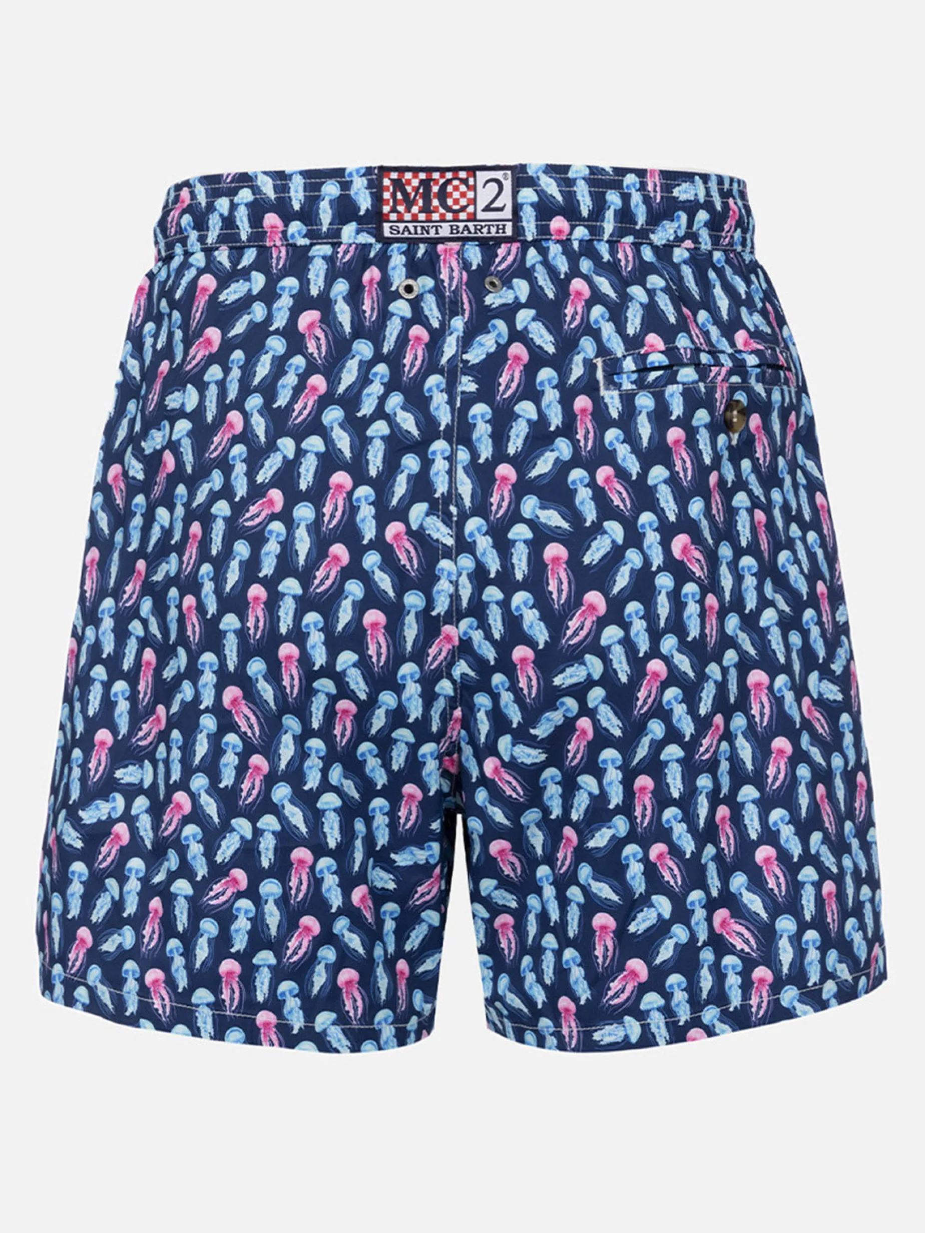 Man Comfort Light Badeshorts mit Quallen-Print