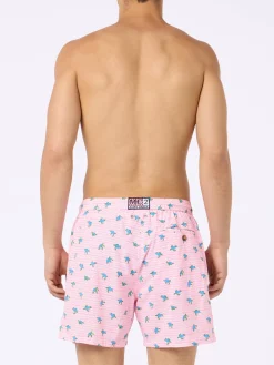 Man Comfort Light Badeshorts mit Meeresschildkröten-Print