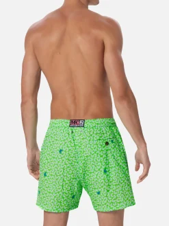Man Comfort Light Badeshorts mit Krabben-Print