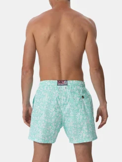 Man Comfort Light Badeshorts mit Blumendruck