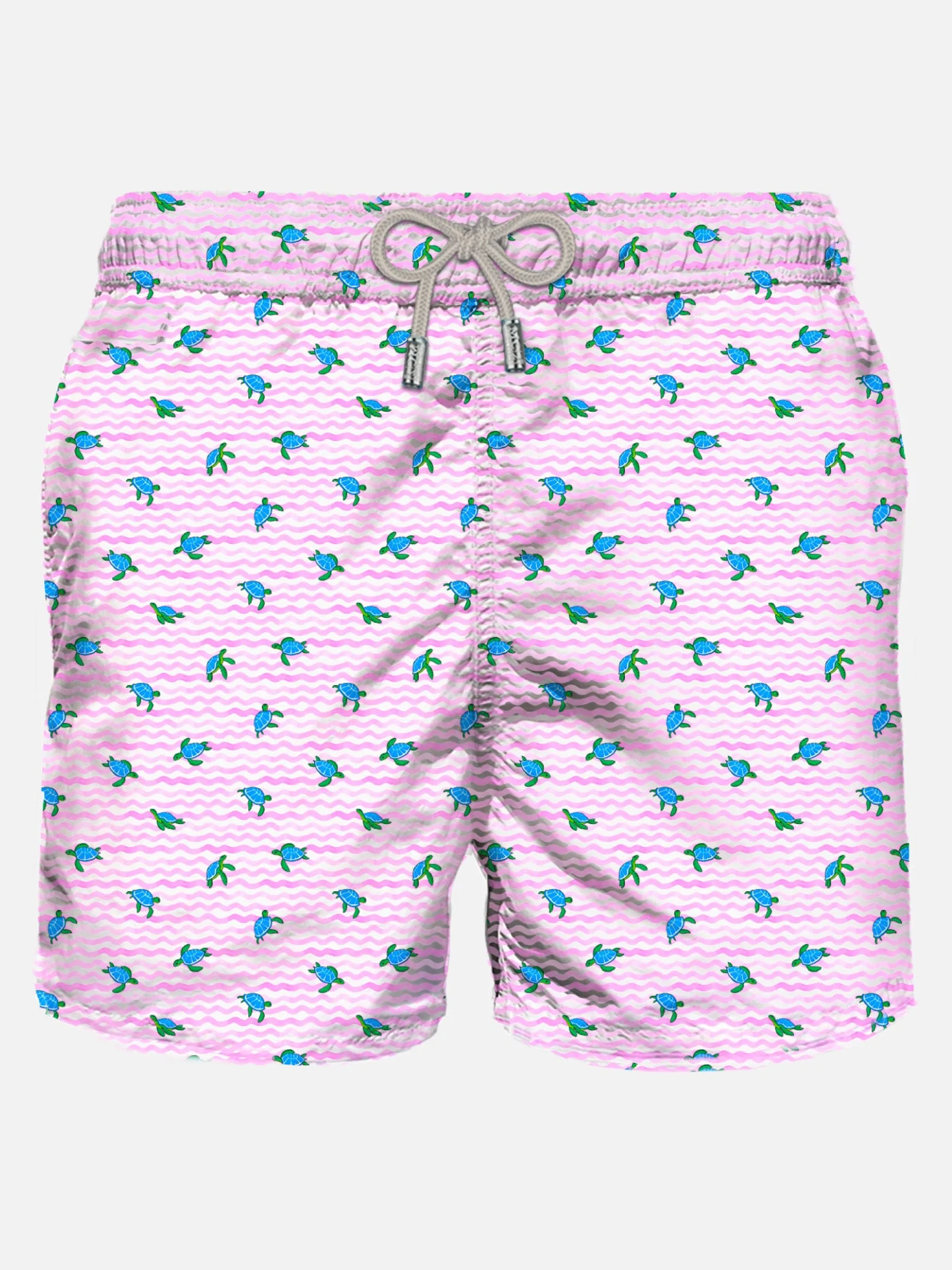 Man Comfort Light Badeshorts mit Meeresschildkröten-Print